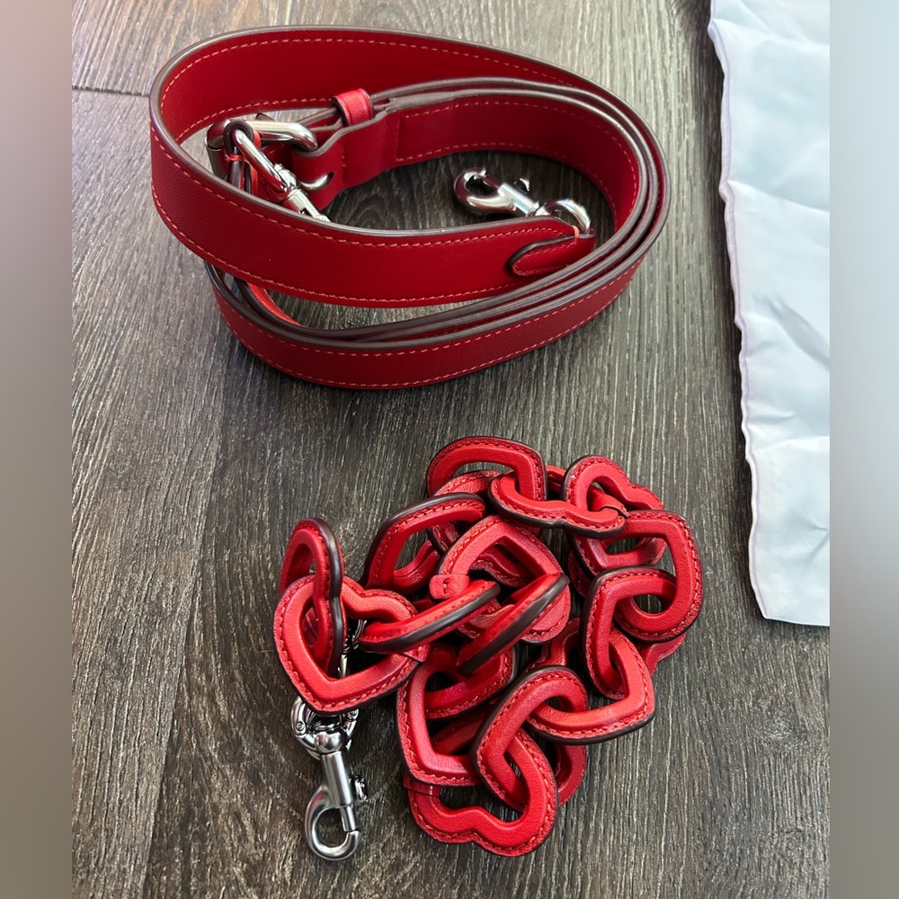 Coach Mira Quilted Red Apple with Heart Strap - Picture 5 of 9